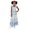Speechless Girls' Sleeveless Maxi Chiffon Dress and Sunglasses, Ivory/Blue, 16