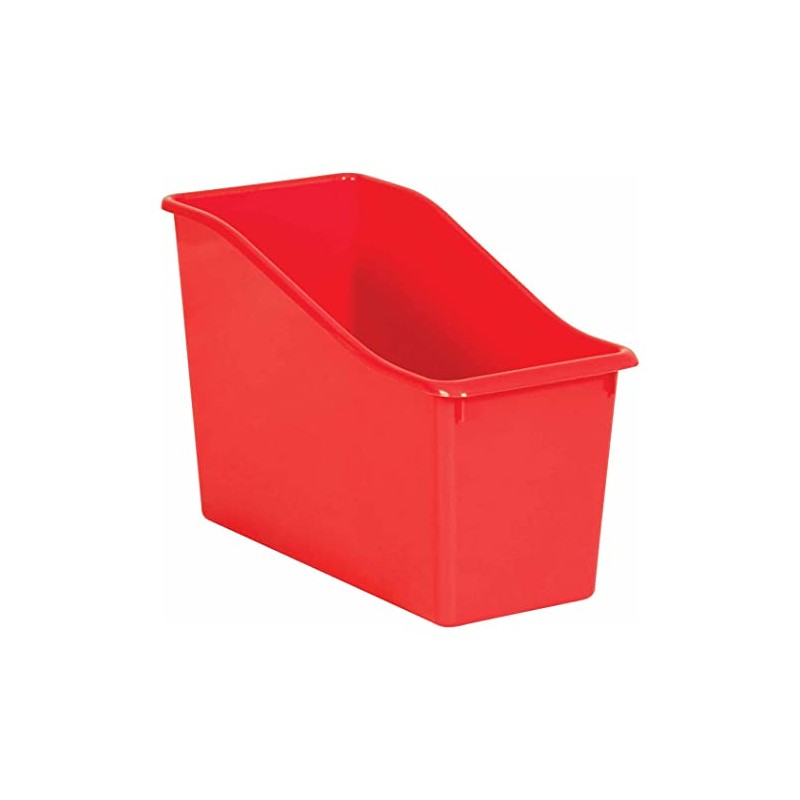 Teacher Created Resources® Red Plastic Book Bin