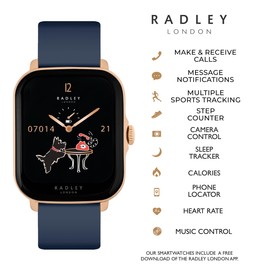 RADLEY Series 20 Ink Rectangle Smart Calling Watch RYS20-2156