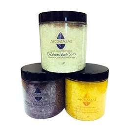 Muscles Aches Pains Dead Sea Bath Salts Soak with Peppermint Rosemary Black Pepper & Eucalyptus Pure Essential Oils