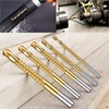 Yuentoen Sawtooth Drill, Titanium Coated HSS Milling Drill Set, Milling