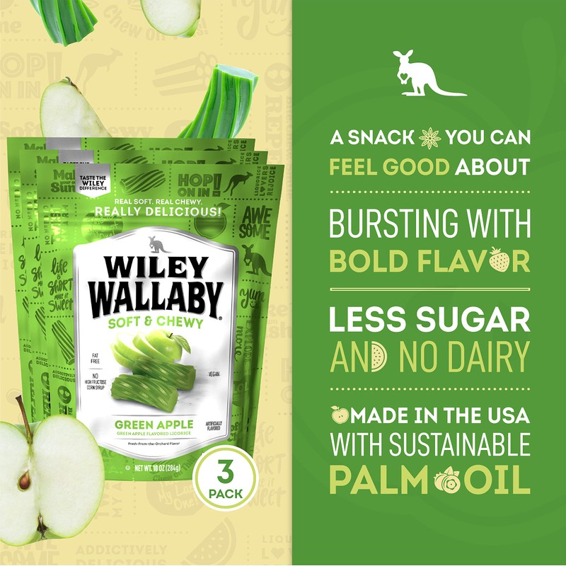 Wiley Wallaby Licorice 10 Ounce Classic Gourmet Soft & Chewy