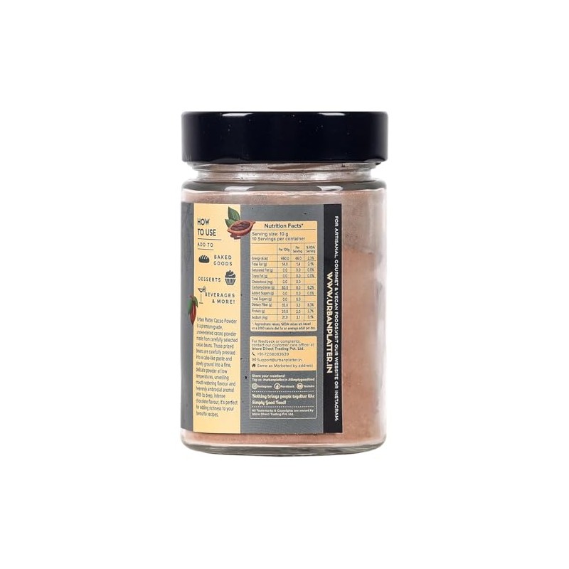 Non-Alkalized Cacao Powder, 100g