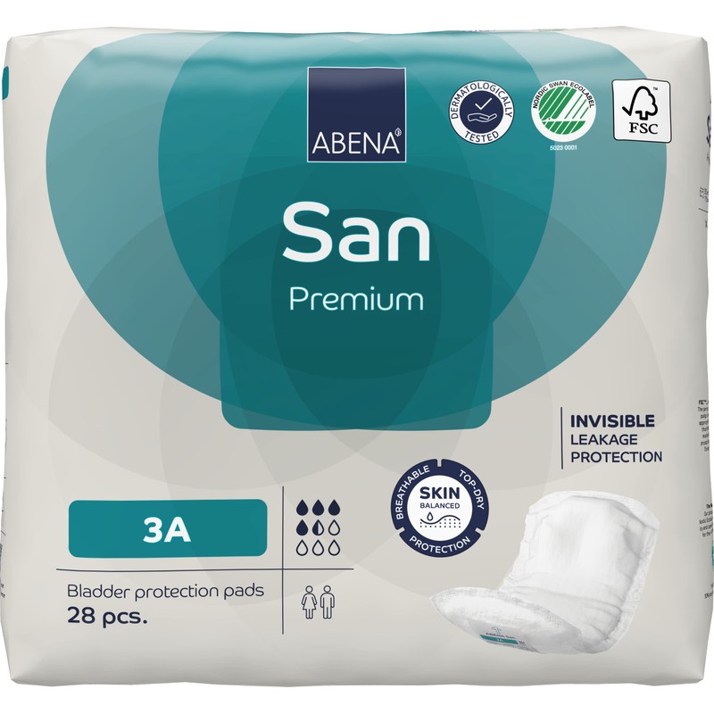 Abena San Premium Mens & Womens Incontinence Pads, Breathable &