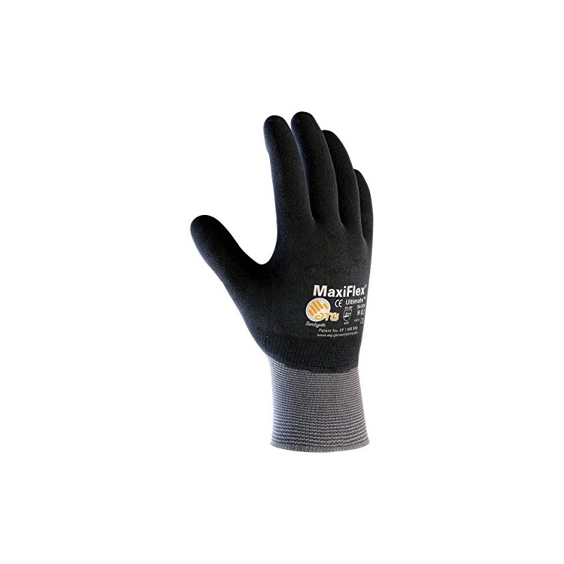 PIP Small MaxiFlex Ultimate by ATG Black Nitrile Full Coated