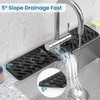 TOOVEM Silicone Faucet Splash Guard, 24 x 5.5 Inch Kitchen