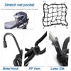 Tie Down Straps Bicycle Pannier Rack, Tensioning Rubber with Hooks,