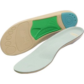 Asimaru PN83 Walking Insole, 3.4 inch (1 cm) Size Ag Formulated Sponge, Bunions, Shock Absorption, Deodorizing, Antibacterial, Arch Correction, Balance Up, Trekking, Green, green