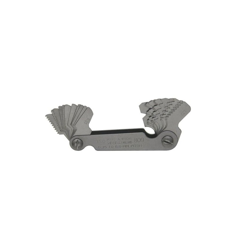 Moore and Wright ISO Metric Screw Pitch Gauge 809