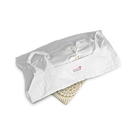 Sweet Goodbye Cocoon - Eco-Friendly Pet Burial & Cremation Ceremony Kit (Classic Cotton)- Casket for All Sizes & Breeds - Dogs Cats Rabbits Birds & More (Choose Size & Color) (Medium, White/Natural)