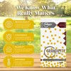 Grandipity Gold Dot on White 6 Pack Premium Disposable Plastic