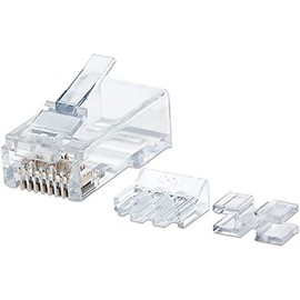 Intellinet AC-5448 Plug Rj45 Cat 6A UTP Solido Pro 80 Pzas, Transparente