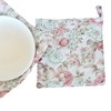 CUSHYSTORE 2X Bowl Cozy Pot Holder Canvas Holders Heat and