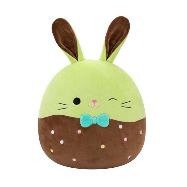 Squishmallows Original 12in Buster The Chocolate-Dipped Green Bunny Holding Chocolate
