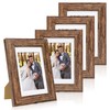 Hongkee 5x7 Picture Frame Set of 4, Made of Real
