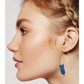 Stocking Stuffers Holiday Outfits for Women 2024 3Pairs Arrow Earrings for Women Arrow Drop Earrings Arrowhead Retro Earrings Arrow Hook Earrings Yellow Arrow Earrings Blue Grey Dangle Earrings for Girls