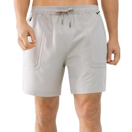 Cosmolle Men's 7" Tactical Cargo Shorts with Zipper Pockets Quick Dry and Lightweight for Fishing Golf and Hiking (Grey,X-Large)