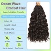FLWAI Pre Looped Ocean Wave Crochet Hair 14 Inch 8