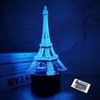 FULLOSUN Eiffel Tower Nightlight 3D Illusion Lamp Visual Bedroom Decoration