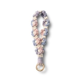 AOKSUNOVA Key Ring Macrame Key Chain Short Flowers Key Ring Boho for Women, Ys16-07, M