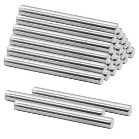 Coufce Stainless Steel Dowel Pin, 5mm x 30mm / 1/5 Inch x 1.18 Inch Shelves Dowel Pin, Shelf Support Pegs Pin Rod Fasten Elements Metal Shelf Pegs(24 Pcs)