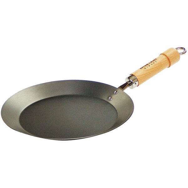 River Light Crepe Pan, Kyoku, Japan, 8.3 inches (21 cm), Induction Compatible, Iron, Made in Japan