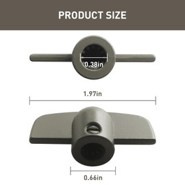 VIDABTE 3/8" Window Crank Handle Replacement, Operator Handles for Andersen Casement/Awning Window, Butterfly Wing Nut T-Handle - 1966 to Present (2 pcs)