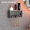 Toothbrush Holders Bathroom Accessories with Tootaste Dispenser, 2 Cups Toothbrush