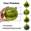 4Pcs Christmas Balls Ornaments for Xmas Tree - Shatterproof Christmas