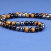 GAVU Men's Crystal Necklace, Stone, Tigers Eye