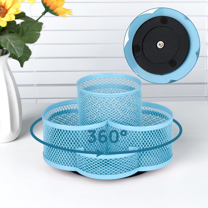 Topwey Pen Holder for Desk, Rotating Pencil Holder, Cup Holder