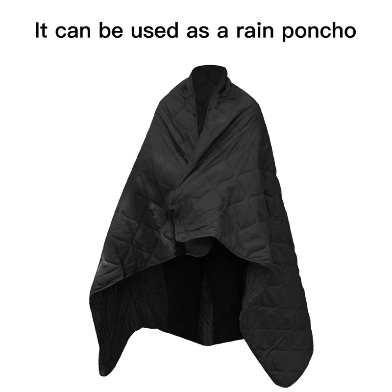 LOOGU Camo Blanket Waterproof Poncho Liner for Outdoor Camping, Hiking,