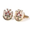 Scottish Rite Gold Plated Masonic Cufflinks, Metal, No Gemstone
