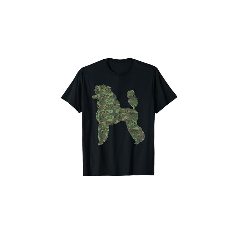 Military Poodle Camo Print US Dog Animal Veteran Men Gift