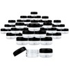 (Quantity: 300 Pieces) Beauticom 15G/15ML (0.5oz) Round Clear Jars with