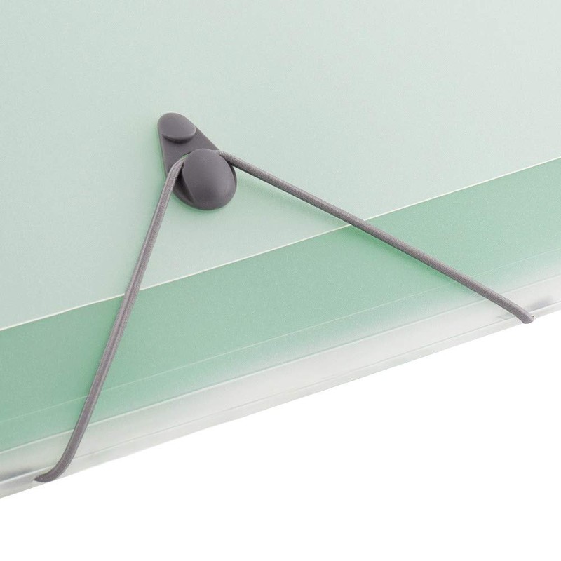 D.RECT 110576 5540 Expanding File Folder Expandable Document Folders, Green,