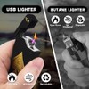 LcFun Electric Lighter Rechargeable USB, Dual Arc Plasma Lighter, Windproof