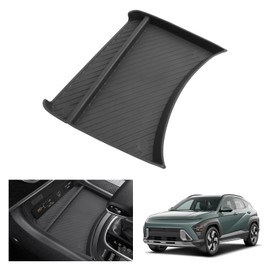 GAFAT Compatible with Kona SX2 2024 2025 (Manual Transmission/Automatic) Centre Console Storage Box, Kona from 2024 - Organiser in Front of Gear Lever Shelves [Not for Wireless Charging]