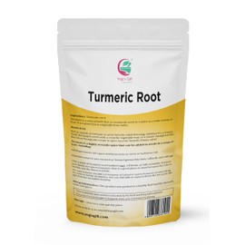 Turmeric root 1 lb | Cut and Sifted Dried Turmeric Pieces | Flavourful Indian Spice | Make Healthy Teas, Smoothies and Lattes | Curcuma longa | 100% Pure and Natural | by Yogi’s Gift®