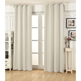WOLTU® #489 Blackout Curtain Opaque with Ruffle Tape Blackout Curtain Lightweight Heavy Window Top Curtain, 135x245 cm