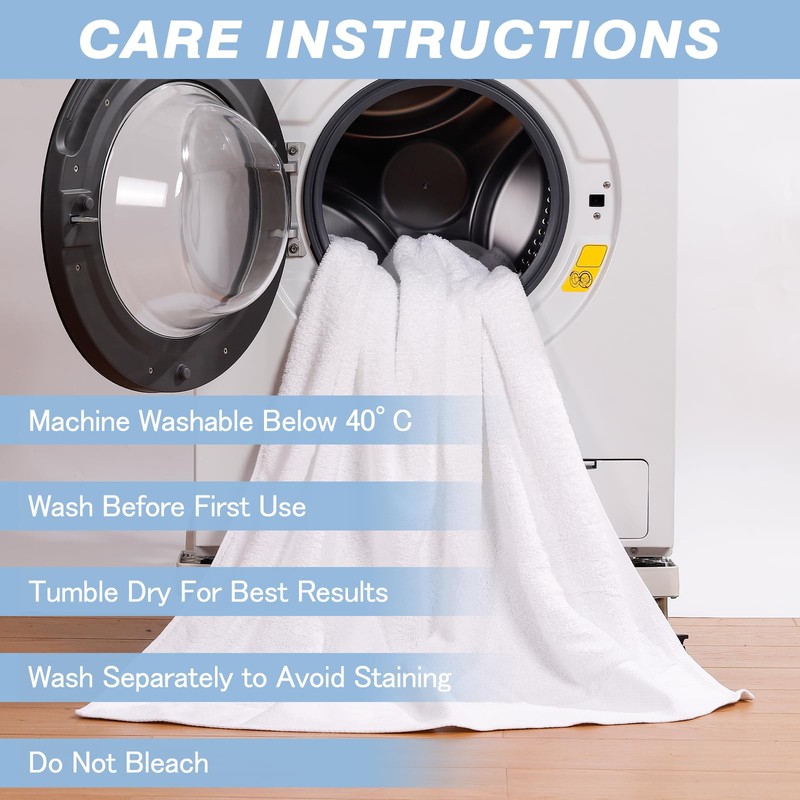 SEISSO Cotton Bath Towels 140 x 70 cm, Bath Towels,