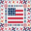 KimberBell Red, White & Bloom Small Town America Quilt Kit