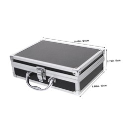 BESPORTBLE Multi Functional Aluminium Tool Briefcase with Reinforced Handle Capacity Storage Box for Men Durable Hard Shell Gadget Organizer for Daily Use