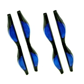 XtremeAuto® 4 x BLUE, Car Door Safety Reflectors/Protectors, FRONT and REAR, Driver + Passenger, (QUAD PACK). Paintwork Protector. CAR, VAN, 4X4 / compatible with JEEP VAN CAR etc.