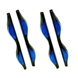 XtremeAuto® 4 x BLUE, Car Door Safety Reflectors/Protectors, FRONT and REAR, Driver + Passenger, (QUAD PACK). Paintwork Protector. CAR, VAN, 4X4 / compatible with JEEP VAN CAR etc.