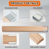 Maitys 2 Pcs Wood Drawer Slides Bottom Mount Classic 22