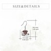 YFN Coffee Earrings Sterling Silver Coffee Dangle Earrings Tiny Coffee