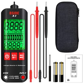 A1 Fully Automatic Anti-Burn Intelligent Digital Multimeter, Non-Contact Voltage Tester, Auto Senses The Zero and Fire Wires Fast Accurately Measures 