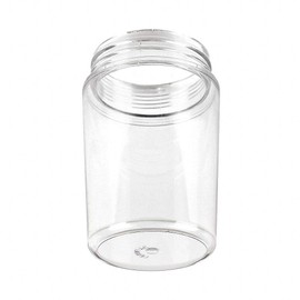 KastLite Acrylic Clear Jelly Jar with Threaded Neck | 6" Indoor/Outdoor Downlight | 3.25" Outside Diameter | Smooth Texture | 1 Pack