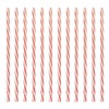 Sunshine Mason Co. Plastic Reusable Drinking Straws 12 Pieces, Red